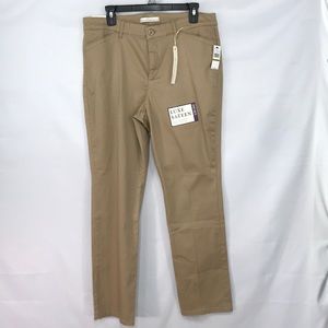 Gloria Vanderbilt Straight Leg Khaki Pant Sz 14